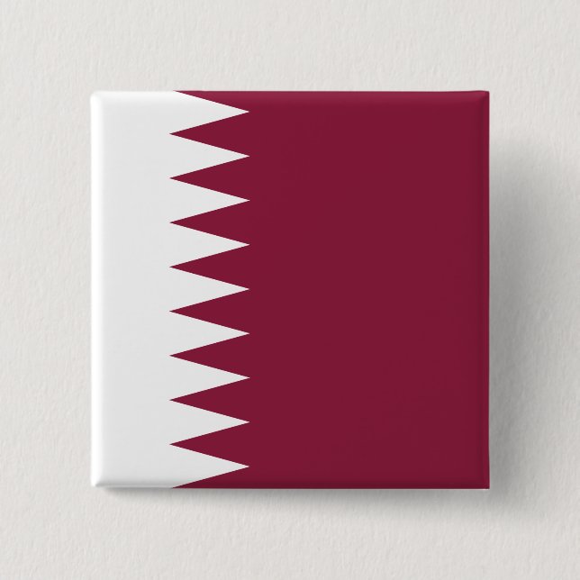 Qatar Flagga Knapp (Framsida)