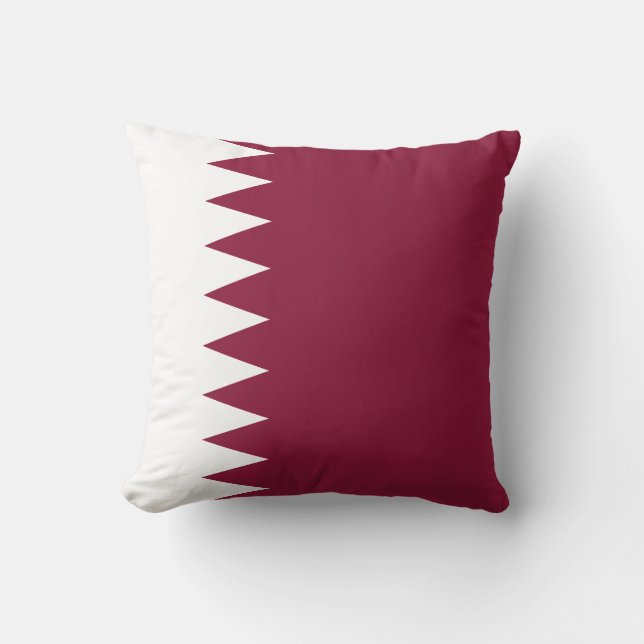 Qatar Flagga Kudde (Framsida)
