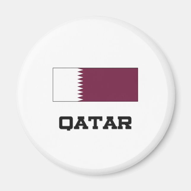 Qatar Flagga Magnet (Framsidan)