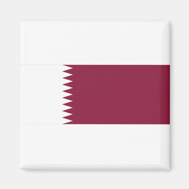 Qatar Flagga Magnet (Framsidan)