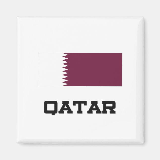 Qatar Flagga Magnet (Framsidan)