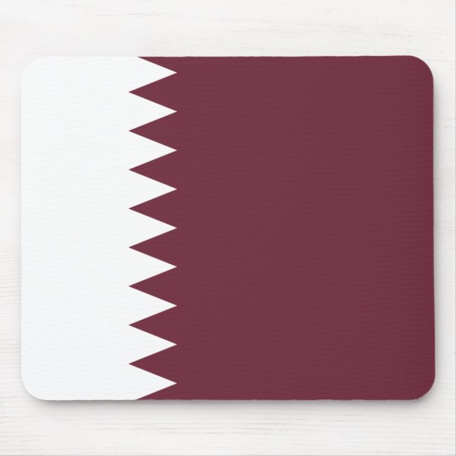 Qatar Flagga Mousepad Musmatta (Framsidan)