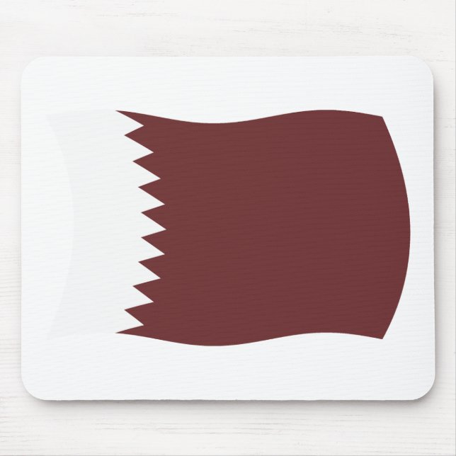 Qatar Flagga Mousepad Musmatta (Framsidan)