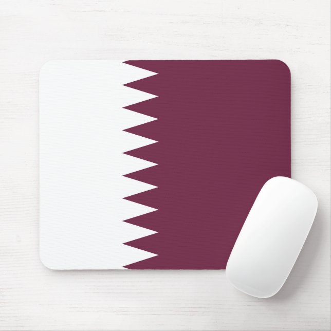 Qatar flagga musmatta (Med mus)