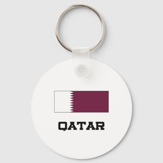 Qatar Flagga Nyckelring (Framsida)