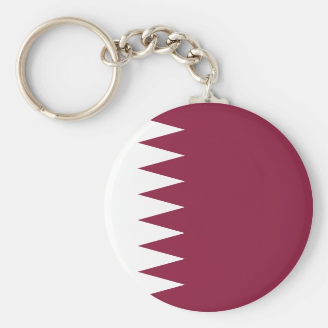 Qatar Flagga Nyckelring (Framsidan)