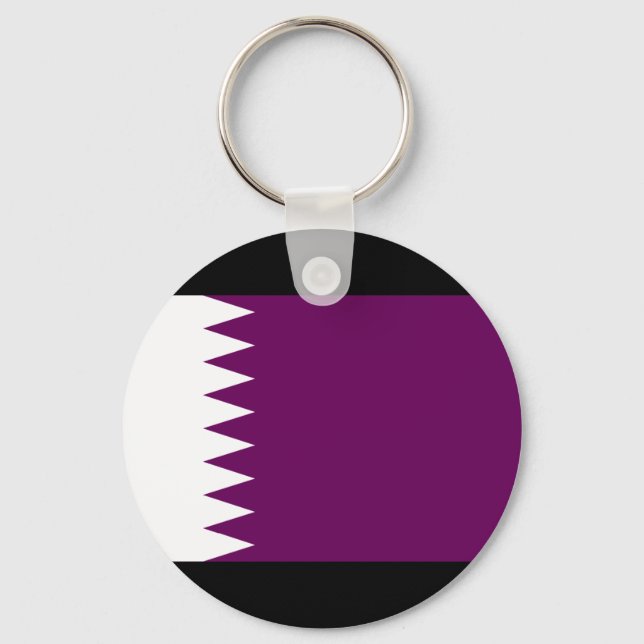 Qatar Flagga Nyckelring (Framsida)