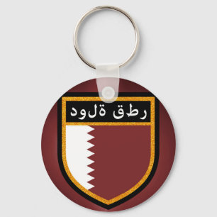 Qatar Flagga Nyckelring