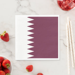 Qatar flagga pappersservett