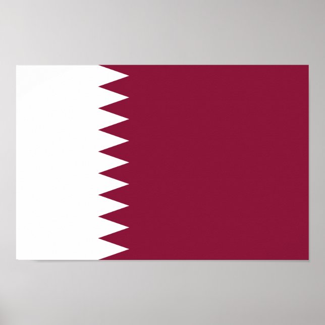 Qatar Flagga Poster (Framsidan)