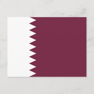 Qatar Flagga Postkort Vykort
