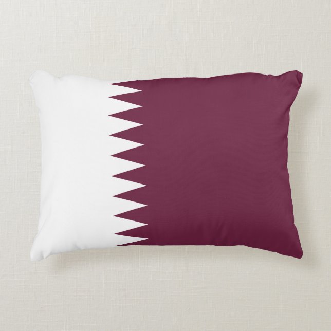 Qatar flagga prydnadskudde (Framsidan)