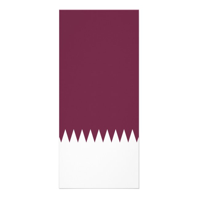 Qatar flagga reklamkort (Framsidan)