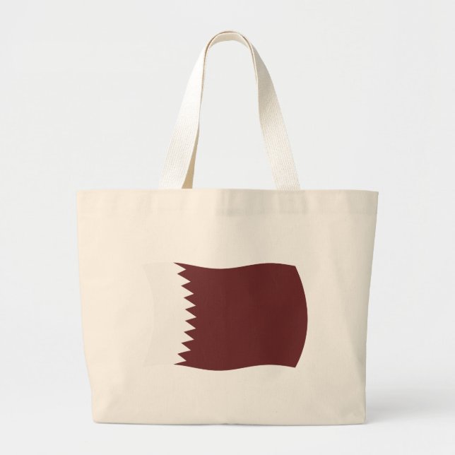 Qatar Flagga Tote Bag Jumbo Tygkasse (Framsidan)
