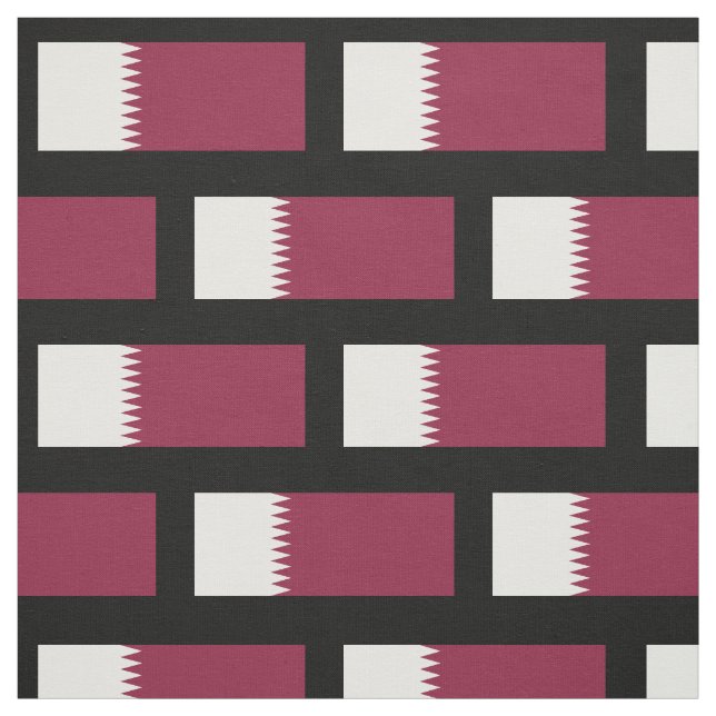 Qatar-Flagga Tyg (Provkarta)