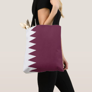 Qatar flagga tygkasse