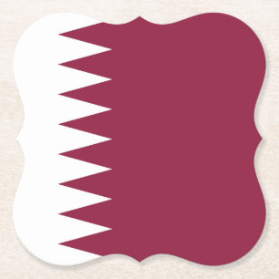 Qatar Flagga Underlägg Papper