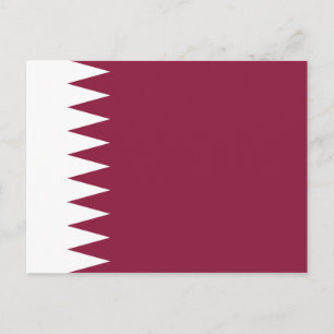 Qatar Flagga-vykort Vykort