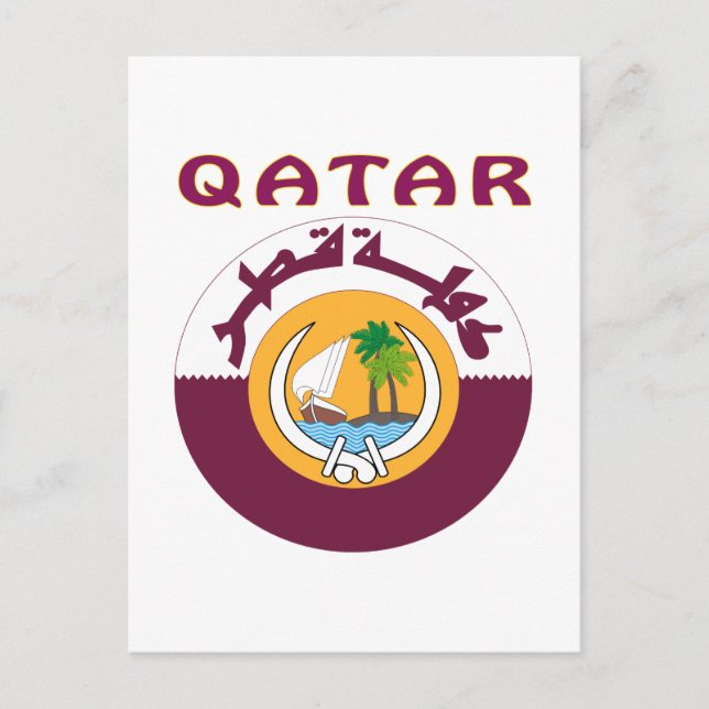 QATAR-Jacka av Arm Vykort (Framsida)