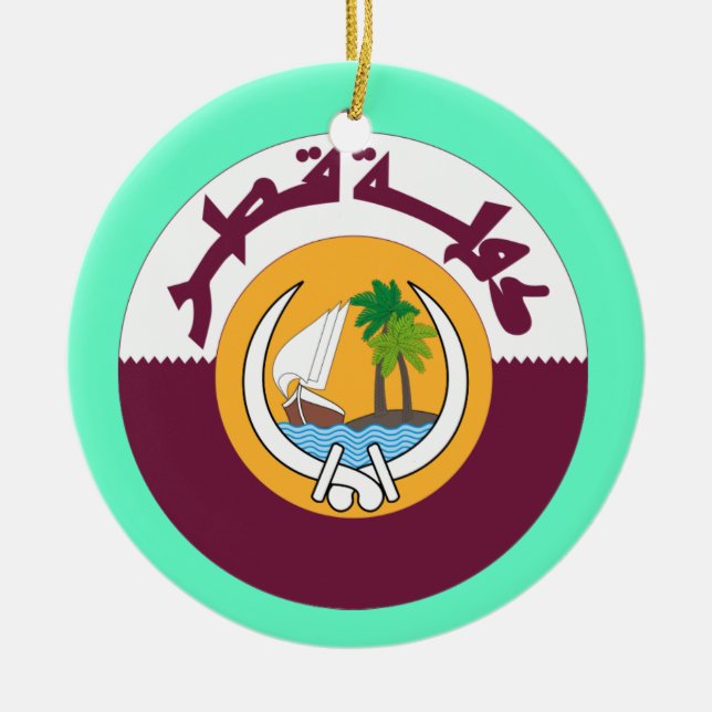 QATAR* Julprydnad Julgransprydnad Keramik (Framsidan)