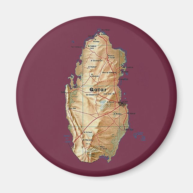 Qatar Karta Magnet (Framsidan)