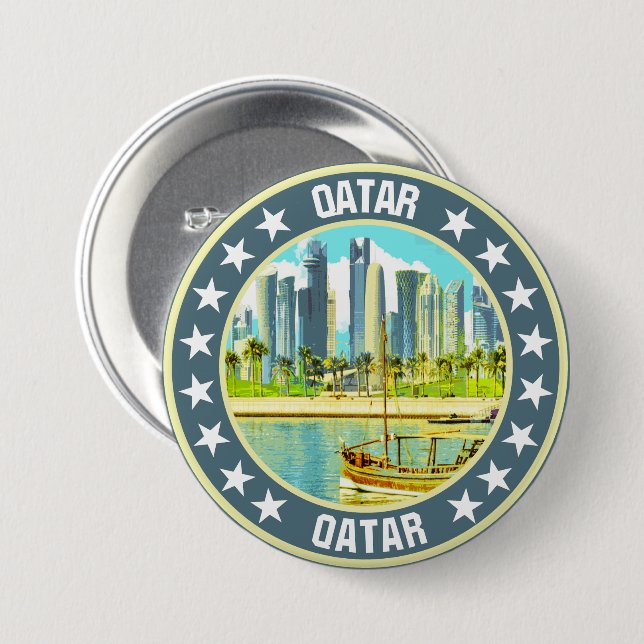 Qatar Knapp (Framsida & baksida)