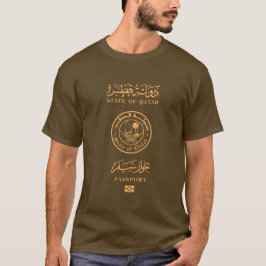 Qatar passport t shirt