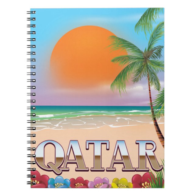 Qatar researesaffiche anteckningsbok (Framsidan)