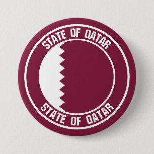 Qatar Round Emblem Knapp
