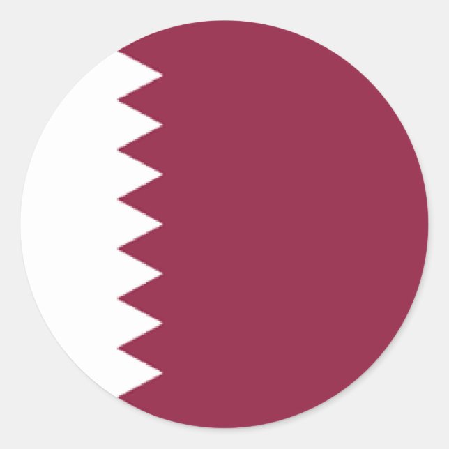 Qatar Runt Klistermärke (Framsida)