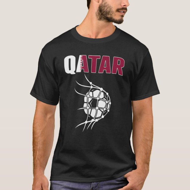 Qatar-sökare i Net Goal Support Qatari Foo T Shirt (Framsida)