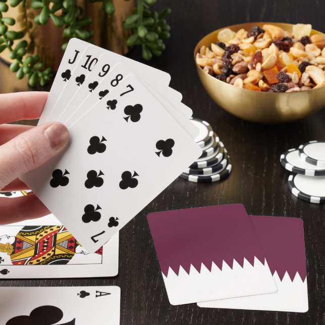 Qatarflagga Casinokort (På plats)