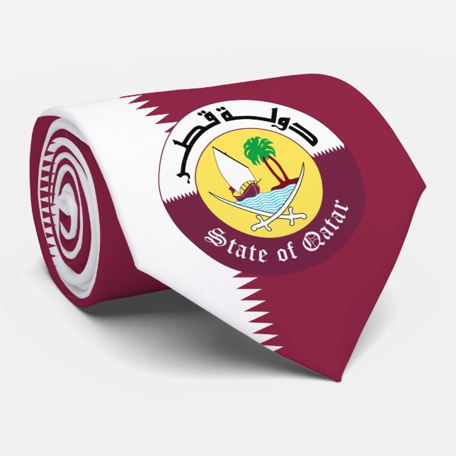 Qatari Flagga & Emblem, Qatars Flagga Slips (Rullad)