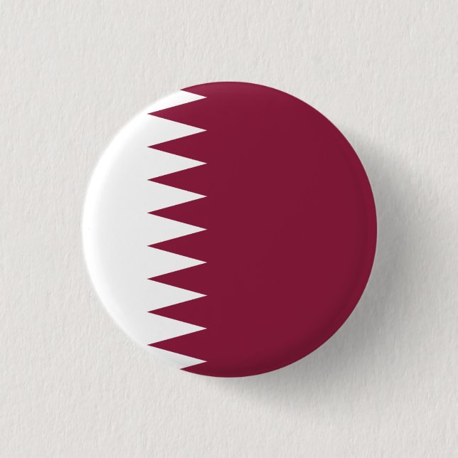 Qatari Flagga, Qatars Flagga Knapp (Framsida)
