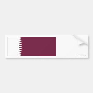 Qatarisk flagga bildekal