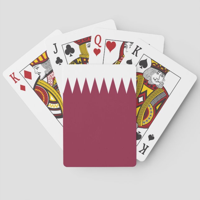 Qatarisk flagga casinokort (Baksidan)