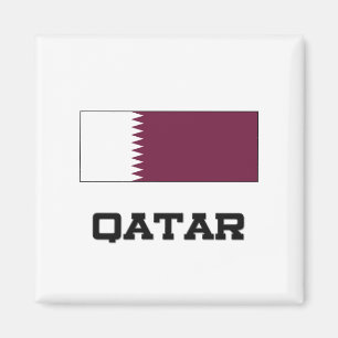 Qatarisk flagga magnet