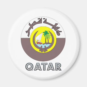 Qatarisk vapensköld magnet