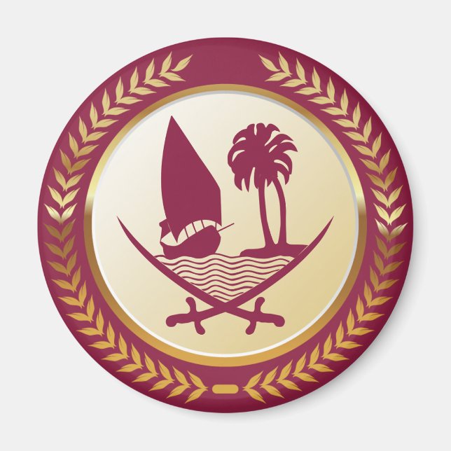 Qatars emblem magnet (Framsidan)