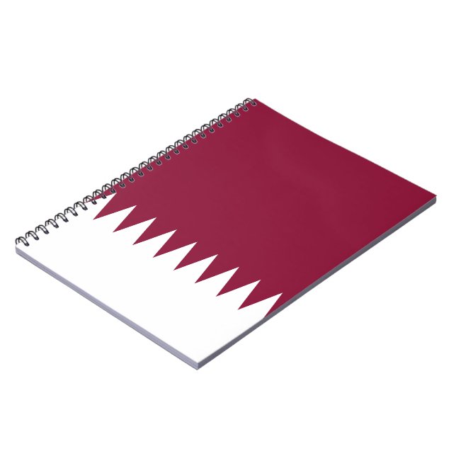 Qatars flagga anteckningsbok (Vänstra Sidan)