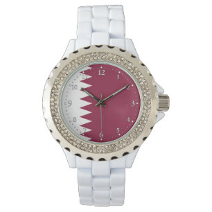 Qatars flagga armbandsur