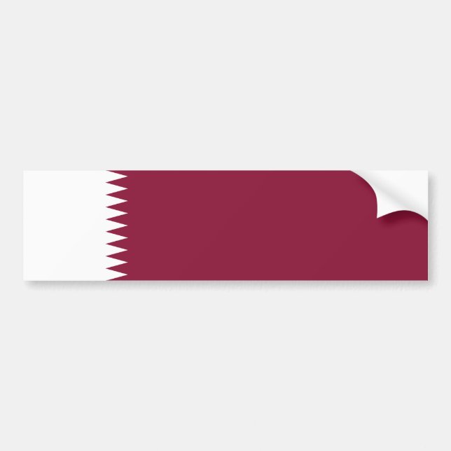 Qatars flagga bildekal (Framsidan)