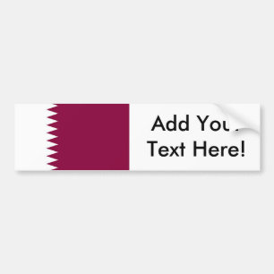 Qatars flagga bildekal