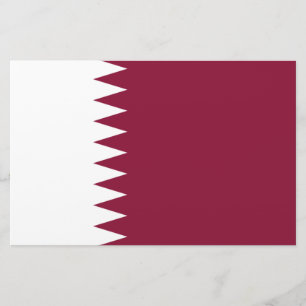 Qatars flagga brevpapper