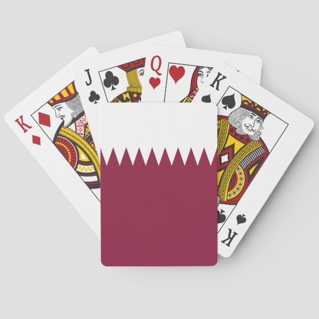 Qatars flagga casinokort (Baksidan)