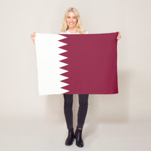 Qatars flagga fleecefilt