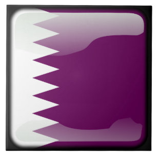 Qatars flagga kakelplatta