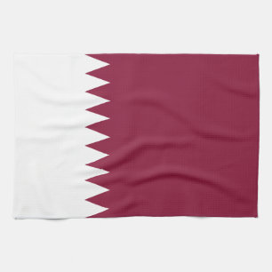 Qatars flagga kökshandduk
