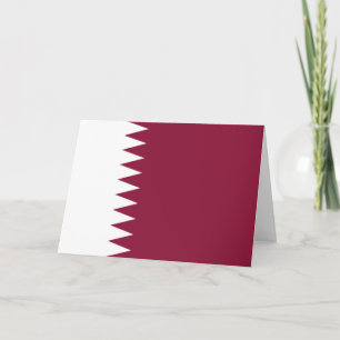 Qatars flagga kort