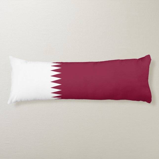 Qatars flagga kroppskudde (Framsidan)